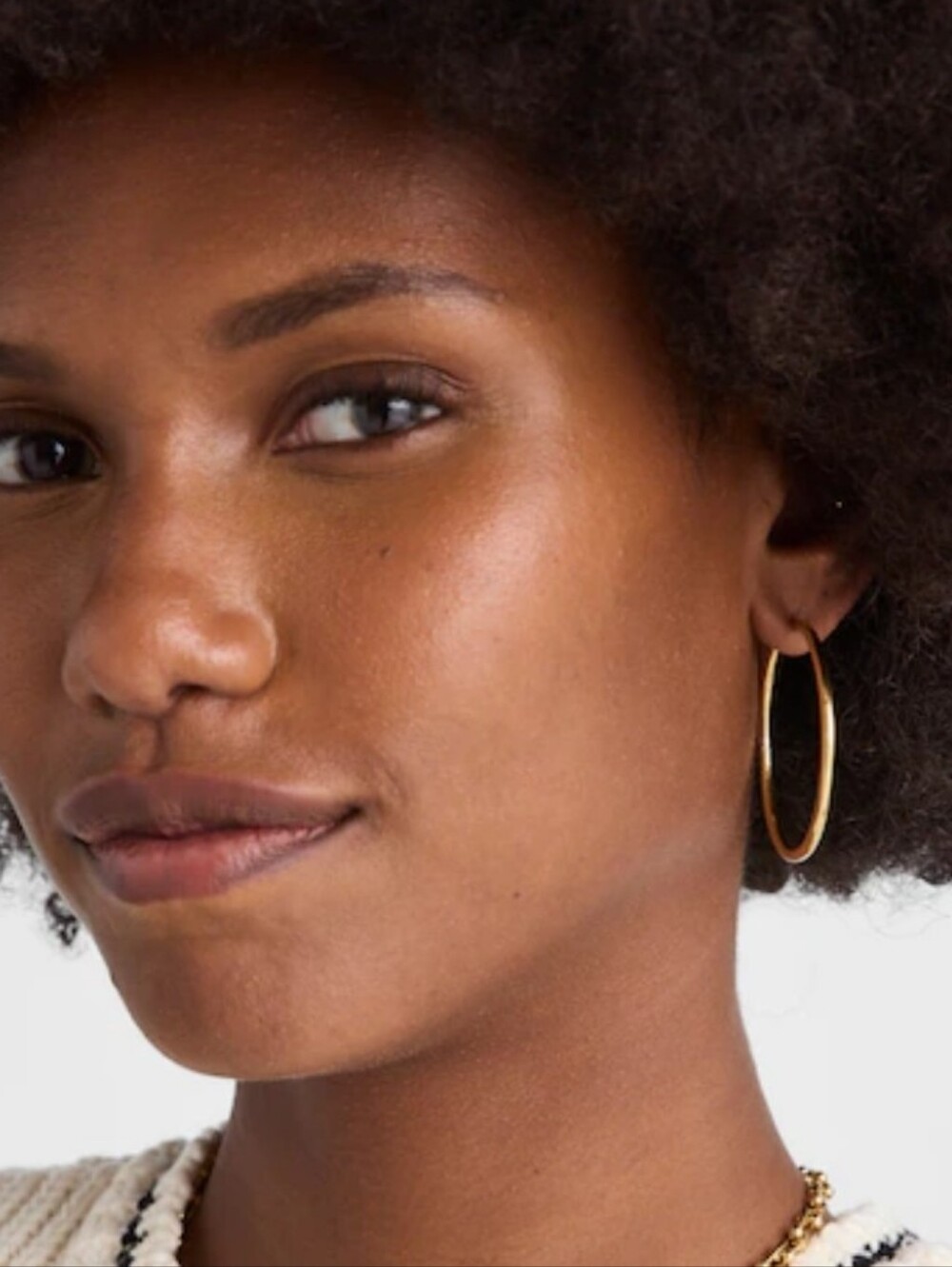 Madewell Demi-Fine Large Gold Hoop Earrings